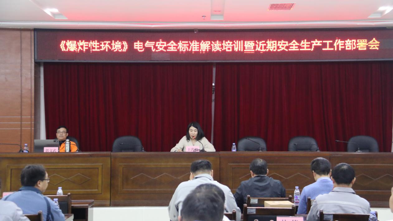 区应急管理局召开《爆炸性环境》电气安全标准解读培训暨近期安全生产工作部署会(图1)