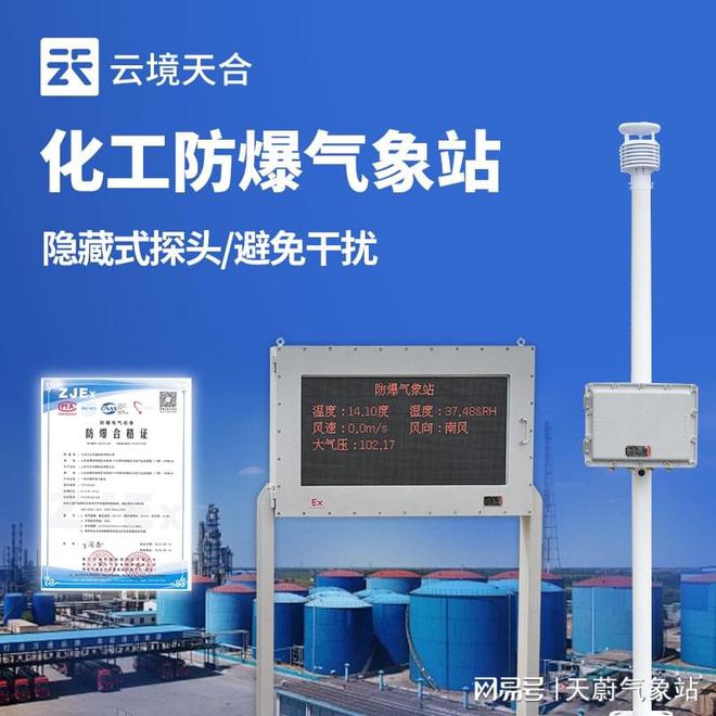 化工厂防爆气象站：防爆性能是化工厂安全监测的理想选择(图1)