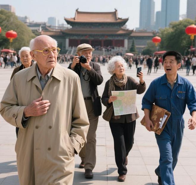 加拿大5位老人组团来华走出北京大兴机场后呆了：这是中国？(图3)
